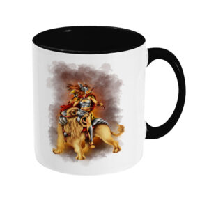 The Lion Rider White/Black Mug The Lion Rider White/Black Mug