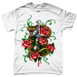 Dagger-and-Snake-Classic-Tee-White