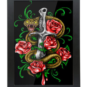 Dagger-and-Snake-framed-print