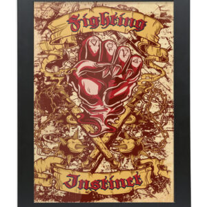 Fighting-Instinct-Framed-Print
