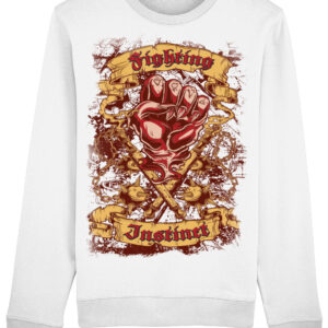 Fighting-Instinct-Sweatshirt-White Fighting-Instinct-Sweatshirt-White