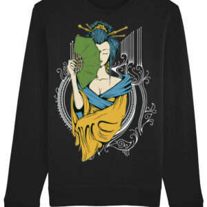 Geisha-Girl-Sweatshirt-Black