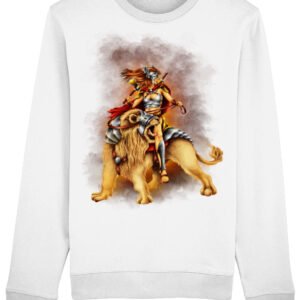 Lion-Rider-Sweatshirt-White Lion-Rider-Sweatshirt-White
