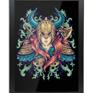 Viking-Warrior-Goddess-Framed Print