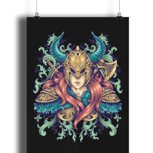 Viking-Warrior-Goddess-Poster