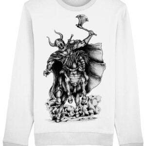 Warrior-Sweatshirt-White Warrior-Sweatshirt-White