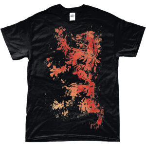 Red-Heraldic-Lion-Classic-Tee-Black