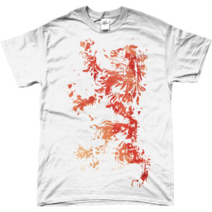 Red-Heraldic-Lion-Classic-Tee-White Red-Heraldic-Lion-Classic-Tee-White