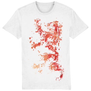 Red-Heraldic-Lion-Tee-White Red-Heraldic-Lion-Tee-White